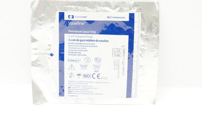 Covidien 8884413605 Vaseline Petrolatum Gauze Strip 3inch x 9inch